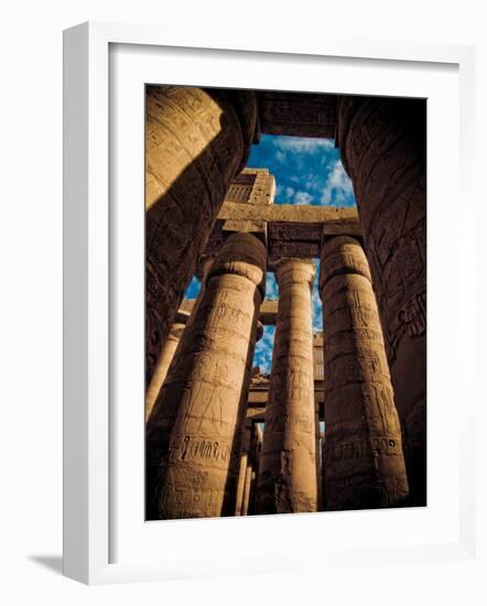 Great Hypostyle Hall at Karnak Temple, Egypt-Clive Nolan-Framed Photographic Print