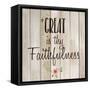 Great is Thy Faithfulness-Kimberly Allen-Framed Stretched Canvas