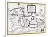 Great Lakes Map, 1755-null-Framed Giclee Print