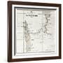 Great Lakes Region Old Map, Eastern Africa-marzolino-Framed Art Print