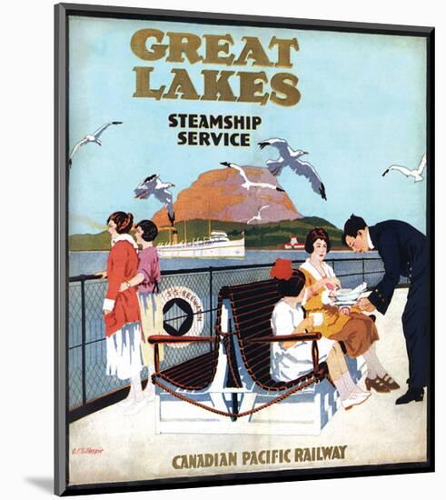 Great Lakes Steamship Service, Canadian Pacific Railway-null-Mounted Premium Giclee Print