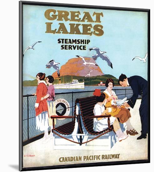 Great Lakes Steamship Service, Canadian Pacific Railway-null-Mounted Art Print