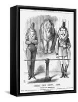 Great Lion Show, 1868-John Tenniel-Framed Stretched Canvas