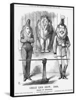 Great Lion Show, 1868-John Tenniel-Framed Stretched Canvas