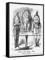 Great Lion Show, 1868-John Tenniel-Framed Stretched Canvas