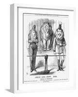 Great Lion Show, 1868-John Tenniel-Framed Giclee Print