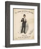 Great Macdermott, Music Hall Singer-null-Framed Art Print