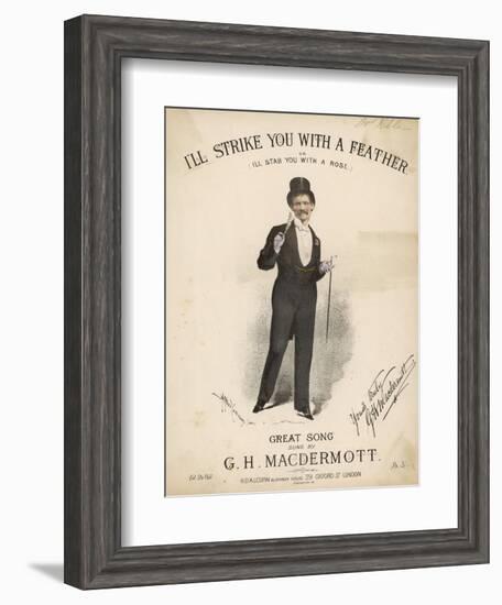 Great Macdermott, Music Hall Singer-null-Framed Art Print