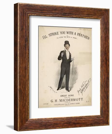 Great Macdermott, Music Hall Singer-null-Framed Art Print