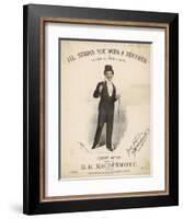 Great Macdermott, Music Hall Singer-null-Framed Art Print