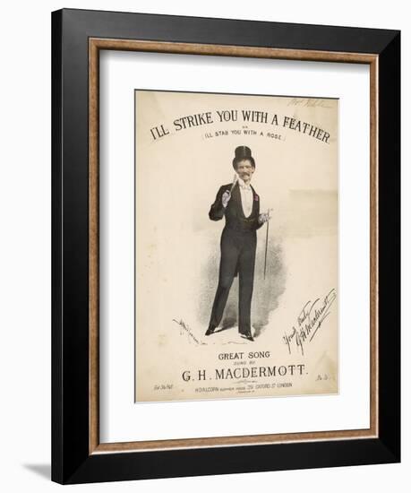 Great Macdermott, Music Hall Singer-null-Framed Art Print