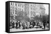 Great Market of Flowers, Budapest, Hungary, 1922-AW Cutler-Framed Stretched Canvas