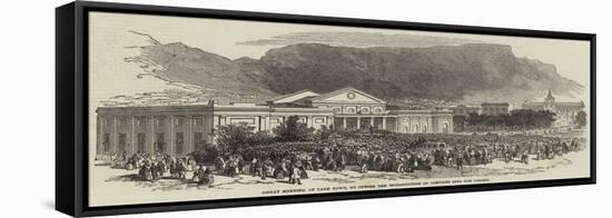 Great Meeting at Cape Town, to Oppose the Introduction of Convicts into the Colony-null-Framed Stretched Canvas