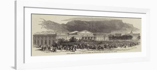 Great Meeting at Cape Town, to Oppose the Introduction of Convicts into the Colony-null-Framed Giclee Print