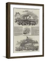 Great Meeting of the Royal Agricultural Society at Newcastle-null-Framed Giclee Print