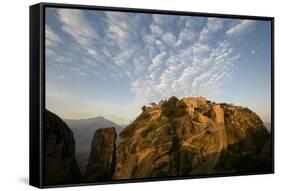 Great Meteoron Monastery at Sunrise, Meteora, Greece, October 2008-Radisics-Framed Stretched Canvas