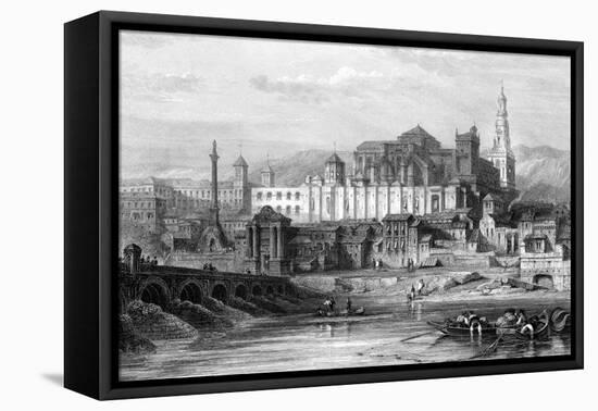 Great Mosque and the Dungeon of the Inquisition, Cordoba, Spain, 19th Century-Thomas Higham-Framed Stretched Canvas