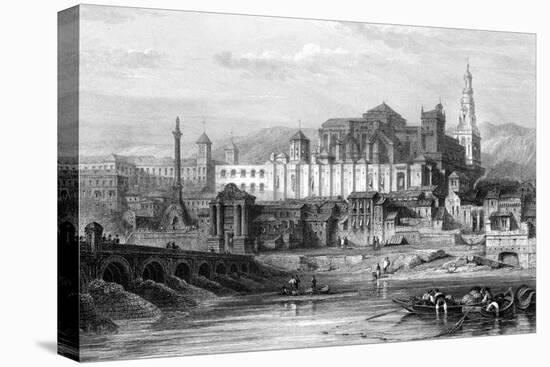 Great Mosque and the Dungeon of the Inquisition, Cordoba, Spain, 19th Century-Thomas Higham-Stretched Canvas