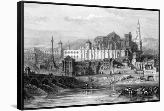 Great Mosque and the Dungeon of the Inquisition, Cordoba, Spain, 19th Century-Thomas Higham-Framed Stretched Canvas
