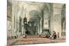 Great Mosque at Brussa, Plate 24, Illustrations of Constantinople, Engraved by Artist, Pub. 1838-John Frederick Lewis-Mounted Giclee Print