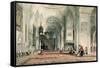 Great Mosque at Brussa, Plate 24, Illustrations of Constantinople, Engraved by Artist, Pub. 1838-John Frederick Lewis-Framed Stretched Canvas