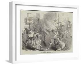 Great Native Procession, in New York-null-Framed Giclee Print