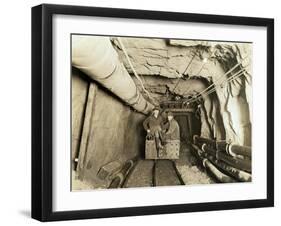 Great Northern - Cascade Tunnel Construction, 1928-Lee Pickett-Framed Giclee Print