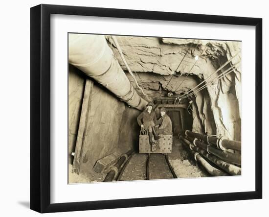 Great Northern - Cascade Tunnel Construction, 1928-Lee Pickett-Framed Giclee Print