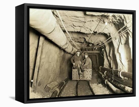 Great Northern - Cascade Tunnel Construction, 1928-Lee Pickett-Framed Stretched Canvas