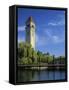 Great Northern Clock Tower, Riverfront Park, Spokane, Washington, USA-Charles Gurche-Framed Stretched Canvas