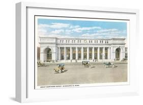 Great Northern Depot, Minneapolis, Minnesota-null-Framed Art Print