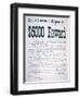 Great Northern Express Co. Reward Poster, 1901-null-Framed Giclee Print