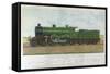 Great Northern Express Locomotive-null-Framed Stretched Canvas