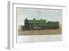 Great Northern Express Locomotive-null-Framed Giclee Print