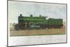 Great Northern Express Locomotive-null-Mounted Giclee Print