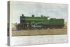 Great Northern Express Locomotive-null-Stretched Canvas