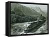 Great Northern on the Skykomish, Circa 1955-null-Framed Stretched Canvas