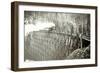 Great Northern Railroad Bridge, Circa 1895-null-Framed Giclee Print