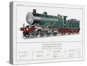 Great Northern Railway Express Loco No 251-W.j. Stokoe-Stretched Canvas