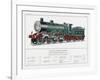 Great Northern Railway Express Loco No 251-W.j. Stokoe-Framed Art Print