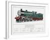 Great Northern Railway Express Loco No 251-W.j. Stokoe-Framed Art Print