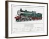 Great Northern Railway Express Loco No 251-W.j. Stokoe-Framed Art Print
