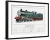 Great Northern Railway Express Loco No 251-W.j. Stokoe-Framed Art Print