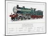 Great Northern Railway Express Loco No 251-W.j. Stokoe-Mounted Art Print