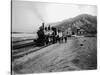 Great Northern Railway Steam Locomotive No. 971 at Entiat, Chelan County, WA, 1914-Asahel Curtis-Stretched Canvas