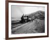 Great Northern Railway Steam Locomotive No. 971 at Entiat, Chelan County, WA, 1914-Asahel Curtis-Framed Giclee Print