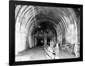 Great Northern Tunnel Under Seattle, Jan. 25, 1904-Asahel Curtis-Framed Giclee Print