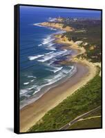 Great Ocean Road and Split Point Lighthouse, Aireys Inlet, Victoria, Australia-David Wall-Framed Stretched Canvas