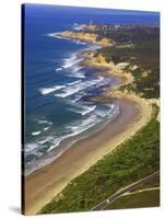 Great Ocean Road and Split Point Lighthouse, Aireys Inlet, Victoria, Australia-David Wall-Stretched Canvas