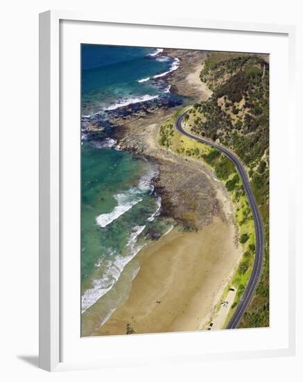 Great Ocean Road near Lorne, Victoria, Australia-David Wall-Framed Photographic Print